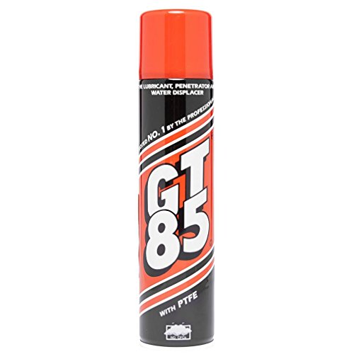 GT85 PTFE Chain Lubricant GT 85 Water Displacer 400ml X 2 Cans by GT85