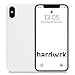 Produktbild hardwrk Ultra-Slim Case für Apple iPhone X - weiß - ultradünne Schutzhülle Handyhülle Cover Hülle - Unterstützt kabelloses Laden - Qi - Wireless Charging