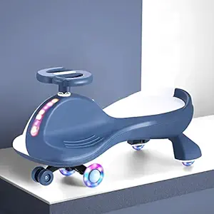StarAndDaisy Roller Coaster Swing Car- Wiggle Car- Twister Ride on Car for Kids for 12 Months + Self propelling with Steering Twist (Dark Blue)