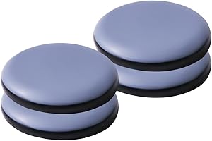 HICYCLE2 Teflongleiter Selbstklebend Profi Möbelgleiter/Teppichgleiter PTFE Rund&Quadratisch (4, kreisförmig,50mm)