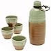 Produktbild Kotobuki Japanese Sake Set, Aka Shiga "Crystal Jade Sand", Brown by Kotobuki