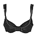 La Isla Women's Cotton Soft Cup Underwire Maternity Nursing Bra Black 38D