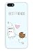 Produktbild Handyhülle Apple iPhone 5/5S/SE - BFF - Best friends - Cookies & Milk Design - 3D-Case mit kratzfestem Druck in Fotoqualität, Hochglanz Hartschale aus Polycarbonat, UV-Beständig -swook!