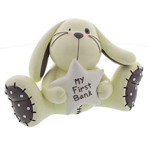 Baby Gift Resin Rabbit Money Box - My First Bank
