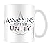 Produktbild empireposter - Assassins Creed - Unity - Colour Logo - Größe (cm), ca. Ø8,5 H9,5 - Lizenz Tassen, NEU - Beschreibung: - Assassins Creed Unity - Keramik Tasse, weiß, bedruckt, Fassungsvermögen 320 ml, offiziell lizenziert, spülmaschinen- und mikrowellenfest -