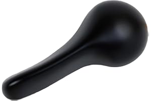 F Fityle Toilet Tank Flush Lever Toilet Handle Front Mount Brass Flusher Arm Zinc Handle Decorative Replacement Tool, Black