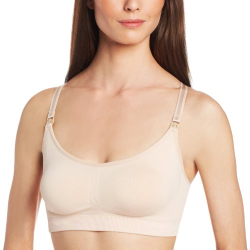Cake Lingerie Women's Cotton Candy Seamless Nursing Bra, Beige, Medium