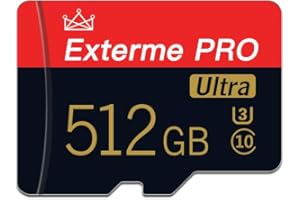 ZSFHONG 512GB Micro SD Memory Card Class 10 TF Card with SD Adapter High Speed for Phone,Tablet, Game Console,Dash Cam,Camcorder,Camera