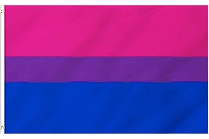 CC wonderland zone Drapeau Bisexuel pour Les Fêtes et Les Défilés Festifs, 90x150cm (3x5ft)