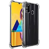 KZY İletişim Samsung Galaxy M21 Şeffaf Airbag Antishock K&ouml;şe Korumalı Silikon Kılıf