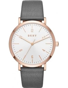 DKNY Damen-Armbanduhr Quarz One Size, silberfarben, grau