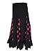 Produktbild La Señorita Flamenco Rock Kinder Spanische Kleider schwarz mit rosa Punkten (Größe 12, 140-146, Länge 75 cm)