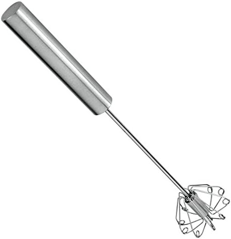 Aseun Rotating Whisk Milk Frothier Egg Mixer Blender For Health Drinks, Smoothies, Egg Whites