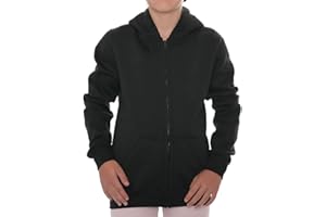 ROCK-IT Apparel Veste Unisexe à Capuche pour Enfants avec Zip Chandail à Capuche pour Filles et garçons Tailles 98-164 Coloris Noir Bleu et Rouge