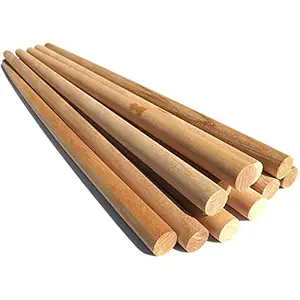 ecofynd 16 inches Wooden Dowel Rods, Set of 10 | Wood Dowels | Solid Hardwood Sticks for Crafting, Macrame, DIY & More | Sanded Smooth, Kiln Dried, Natural Wood, Unfinished (10, 16 inches)