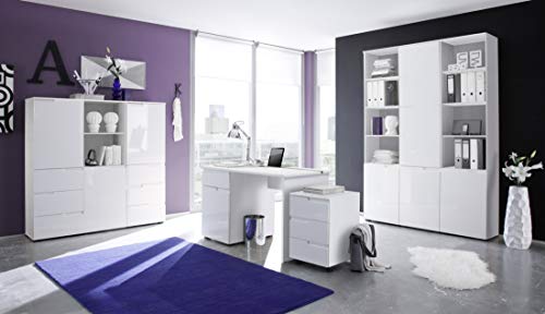 Schrank weiss Hochglanz - 3