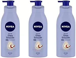 Nivea Smooth Milk Body Lotion 400 ml (Pack of 3) #60 (1200 ml)