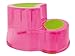 Bieco 79000111 Seat / Double Step, Each Step Approximately 10 cm, 39 x 34 x 20 cm, Pink
