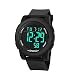 Produktbild Altsommer Elektronische Uhr,Herren Digital Militärarmee Sport Uhr mit 26 cm Bandlänge, Outdoor Wasserdichte Armbanduhr mit Chronograph Uhr,LCD Digital Stoppuhr Datum für Herre (Weiß)