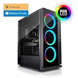 Noch schneller? Die Grundausstattung ist bereits bestens für Videospiele, Multimedia, Internet und Office geeignet. Wahlweise stehen schnellere Ryzen 5 und 7 Prozessoren für noch mehr Leistung zur Verfügung.