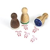 Stemplino® Midistempel - Motiv Stern (18mm) | Kinderstempel & Bullet Journal Zubehör Aus Holz