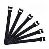 APLICACIÓN AMPLIA - Los ataduras de cable se utilizan generalmente en cables de altavoz, cables de guitarra, cables de TV, micrófono de micrófono, cables de ordenador, perfecto para organizar los cables debajo de su escritorio, en sus cajones, tanto en casa como en su oficina.