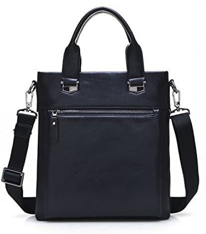 Men Business Casual Bag Portable Shoulder Diagonal Package Multi-layer Zipper Large Capacity Business Travel Backpack,Black-31*27*8cm