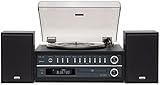 Ausstattung: Bluetooth-Audiostreaming mit Instant Pairing, USB-Anschluss für die Wiedergabe von MP3/WMA-Dateien, UKW/MW-Tuner mit PLL-Synthesizer und Senderspeicher, Kopfhörerausgang an Gerätefront, Line-Eingang und Line-Ausgang auf der Rückseite