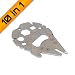 Produktbild Multifunktionskarte, Taschen-Werkzeug, Outdoor, Grillzubehör, Flaschenöffner aus Edelstahl  10 in 1 Multi-Tool Geschenk für Männer