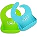 Produktbild DREAM BEARÃ'® Bacteria Resistant Soft Silicone Baby Bibs,Easy To Keep Clean.Set of 2Pack (Lime Green&Turquoise) by DREAM BEARÃ'®