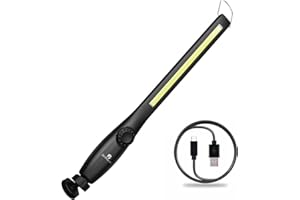 RENOGY DR.PREPARE Lampada da Lavoro LED COB 700 Lumen Lampada di Ispezione Luce da Lavoro USB Ricaricabile Portatile Senza Fili Magnetica per Riparazioni Auto Casa Garage [Classe di efficienza energetica A+]