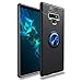 Produktbild Shinyzone Samsung Galaxy Note 9 Hülle,Samsung Galaxy Note 9 Hülle Schwarz und Blau mit 360 Grad drehbarer Ring Griff Halter Ständer,Ultra Dünn Weich TPU Stoßfest Schutzhülle Kompatibel mit Magnetischer Autohalterung für Samsung Galaxy Note 9
