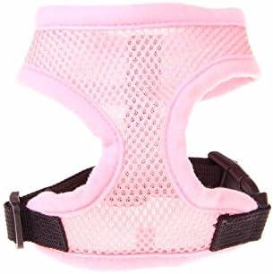 Doggie Style Store Light Pink Soft Breathable Nylon Mesh Dog Puppy Pet Cat Kitten Adjustable Vest Harness Size XS