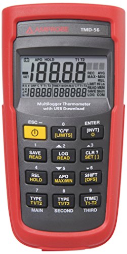 BEHA AMPROBE TMD-56 Multilogger Thermometer for K/J-Type, -180 to 1350 °C