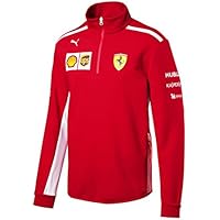 Scuderia Ferrari F1 Racing SF Team Puma Half Zip Saltador Lana Rojo Oficial 2018