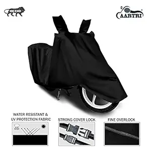 XGuard 100% Pure Polyester- TVS NTORQ 125 Scooty Cover-Water Rasistant-UV Rays Reflective-Two Wheeler Body Cover (Jet Black)