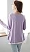 Bearsland Women's Maternity and Breastfeeding Nightgown Purple UK Size Medium