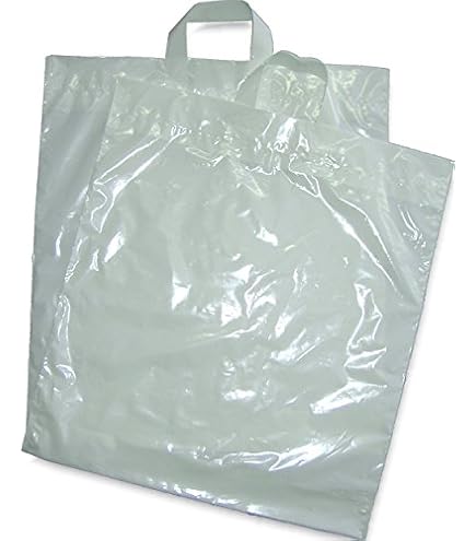 250 Plastiktragetaschen 55x60 Cm Weiss LDPE-COEX 50my Folien-Tüten