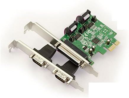Combo 2 DB9 Serial (RS232, COM) + 1 DB25 Parallel Printer Ports (LPT1) PCI-e Controller Card - AX99100 Chipset - +5 or +12 VDC power output via COM 1st or 9th pin