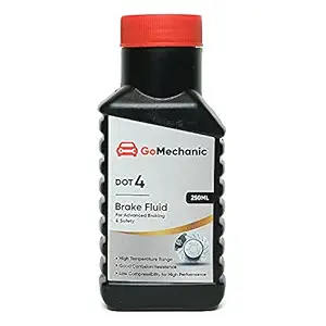 GoMechanic Premium Universal DOT 4 Brake Oil for All Cars(250ml)