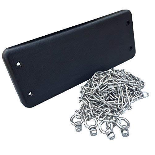 LoggyLand Asiento de Goma con Cadena Acero Inoxidable - Diferentes Kettenlängen a Elegir - 2m