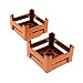 Produktbild 2 x Lego Duplo Möbel Kiste dunkel orange braun Korb Container Puppenhaus Zoo Möbel Holzkisten-Style 6446
