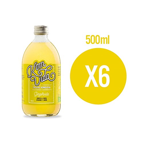 Té Kombucha - Pack 6x500ml - Jengibre y limón
