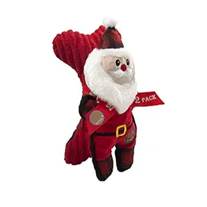 Charming Pet Tuffins Santa Holiday Bone Dog Toy