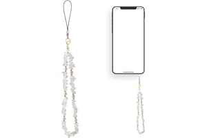AIYVELU - Cordon de téléphone portable, bijoux de téléphone portable, cordon de téléphone portable bohème, chaîne de téléphone portable antiperte, pendentif de téléphone portable universel(Blanc)
