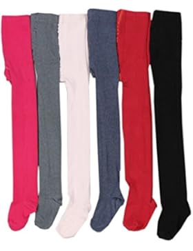 TupTam Mädchen Strickstrumpfhosen Baumwolle 6er Pack