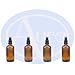 Produktbild 4er-PACKUNG - 100ml BRAUNGLAS-Flaschen mit Schwarzen Sprüh-ZERSTÄUBERN. Ätherisches Öl / Verwendung in Aromatherapie