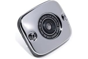 ZEMEX Motorrad Harley Bremsflüssigkeitsbehälter Bremszylinder Deckel Chrom Sportster 1996-2003, Touring 1996-2004, Softail + Dyna 1996-2005, VRSC 2002-2005