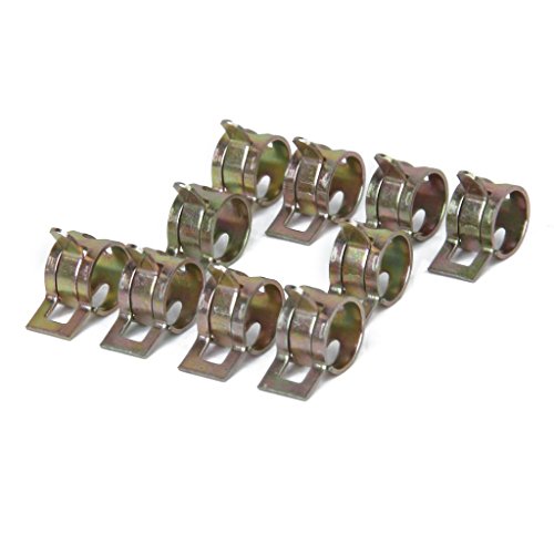 TOOGOO(R) 10 x Federklemme Kraftstoffschlauch Linie Wasser Rohr Luft Rohrschellen Fastener ? Durchmesser 14 mm - 6