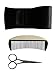 Purposefull Moustache & Beard Scissors - Male Grooming Set - Facial Trimmer - Comb Set with Case